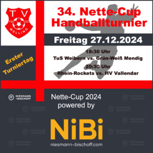 Mehr über den Artikel erfahren 34. Nette-Cup Handballturnier