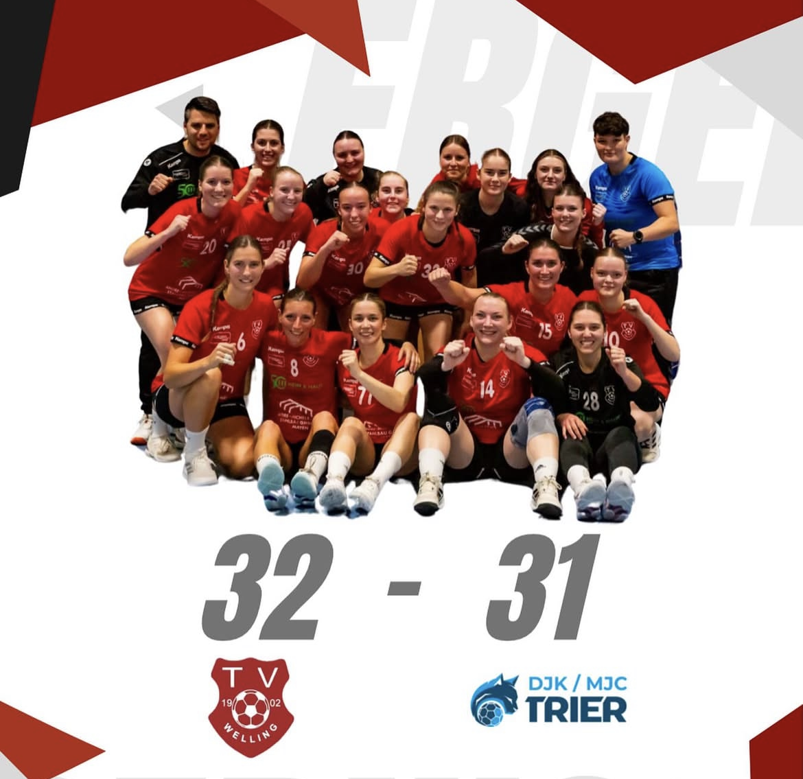 Du betrachtest gerade TV Welling 02 – Handball – Pokal 2. Runde  TV Welling 02 – DJK/MJC Trier (32:31)