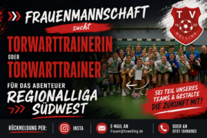 Lust auf Torwarttrainerin/Torwartrainer Frauen-Regionalliga?