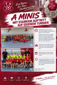 A Minis mit starkem Auftritt auf eigenem Turnier!